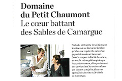 Domaine du Petit Chaumont produit des vins Sables de Camargue ®YAM numéro 77 Sept.Oct.2024