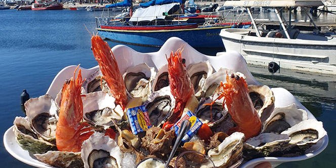 Fruits de mer au Bistrot del Mar à Mèze