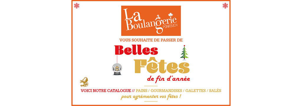 Boulangerie Ponrouch Lattes du Mas Saint-Pierre propose sa carte gourmande pour les Fêtes pour que vos repas de Fêtes soient des plus gourmands. Pensez à réserver dans cette boulangerie artisanale aux portes de Montpellier vos pains spéciaux, feuilletés, mignardises, bûches ou galettes... Boulangerie Ponrouch Lattes du Mas Saint-Pierre propose sa carte gourmande pour les Fêtes pour que vos repas de Fêtes soient des plus gourmands. Pensez à réserver dans cette boulangerie artisanale aux portes de Montpellier vos pains spéciaux, feuilletés, mignardises, bûches ou galettes...