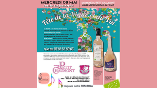 Fête de la Vigne et du Vin au Domaine du Petit Chaumont le mercredi 8 mai