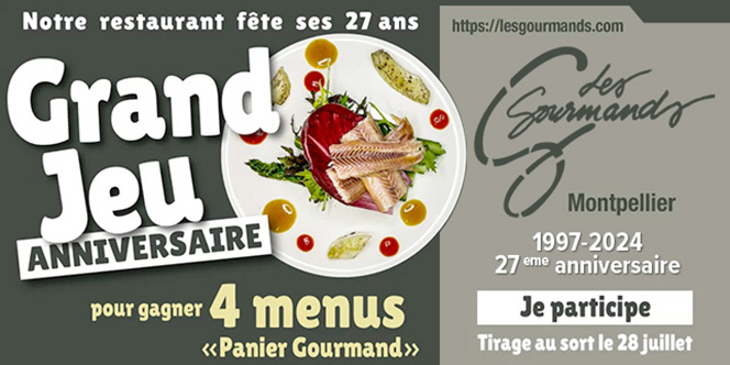 Grand jeu concours à l’occasion des 27 ans du restaurant Les Gourmands 