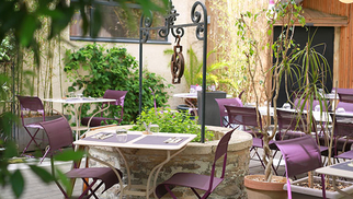 Les Gourmands Montpellier : restaurant avec patio et terrasse ombragée en centre-ville (®SAAM-fabrice CHORT)