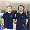 Restaurant Grain de Sel la Grande Motte : Baptiste et Mathis les deux fondateurs de ce nouveau restaurant de poissons sur le port (® SAAM-fabrice CHORT)