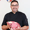 Hicham Amazrin est l'artisan-boucher de la Boucherie Amazrin à Montpellier.(® SAAM fabrice Chort)