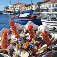 Bistrot del Mar Mèze • restaurant cuisine faite maison • poissons sauvages, coquillages et fruits de mer • Plateau du mareyeur (® bistrot del mar)