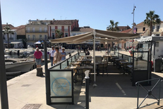Bistrot del Mar Mèze • Restaurant de poissons frais • Tables en terrasse sur le port (® bistrot del mar)