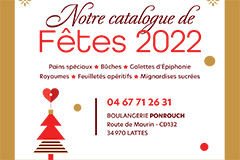 Boulangerie Ponrouch Lattes | Catalogue Fêtes