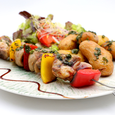 Les Rognons de Veau en brochette  Montpellier - chez Burger et Ratatouille 