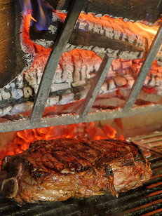 Effet Jardin Lattes : restaurant de grillades au feu de bois à Montpellier , cuisine faite maison et jardin magnifique ( ® SAAM-fabrice CHORT)
