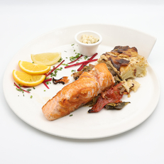 Meilleurs restaurants à Montpellier-Pavé de saumon chez restaurant L'Effet Jardin Lattes