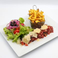 Meilleurs restaurants à Montpellier -Tartare de bœuf chez L'Effet Jardin Lattes