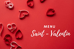 menu st valentin de l'effet jardin Lattes