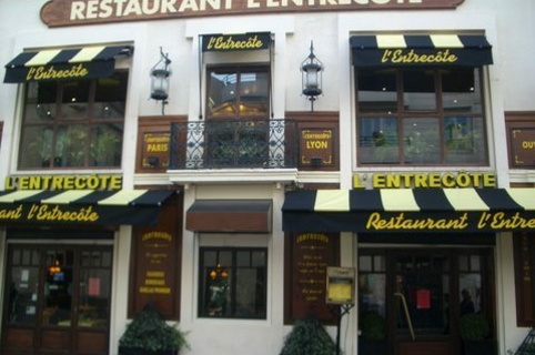 Devanture du restaurant L'Entrecôte au centre-ville de Montpellier (crédits photos: l entrecôte)