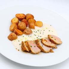 Filet mignon de porc au parmesan