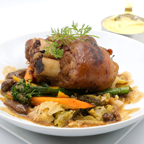 Jarret de porc Occitanie braisé