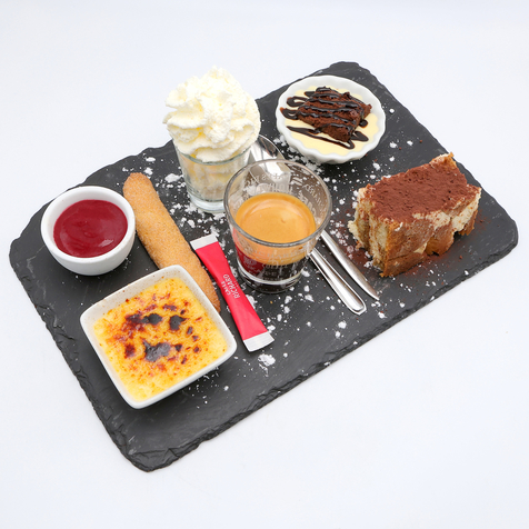 Café gourmand et ses mini-desserts - Sète