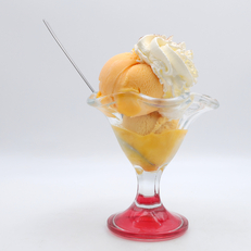 Glace pêche mandarine 