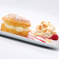 Tarte tropézienne - Restaurant l'o3 Castries