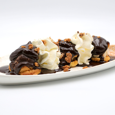 Profiteroles vanille et chocolat